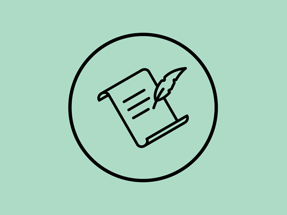 Grafisk ikon - cover letter illustration