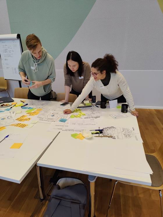 NextGen 3 students working on a project